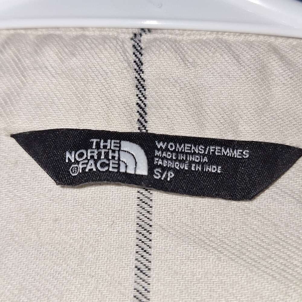 The North Face Plaid Shirt Womens Cream Black Small - Picture 5 of 5